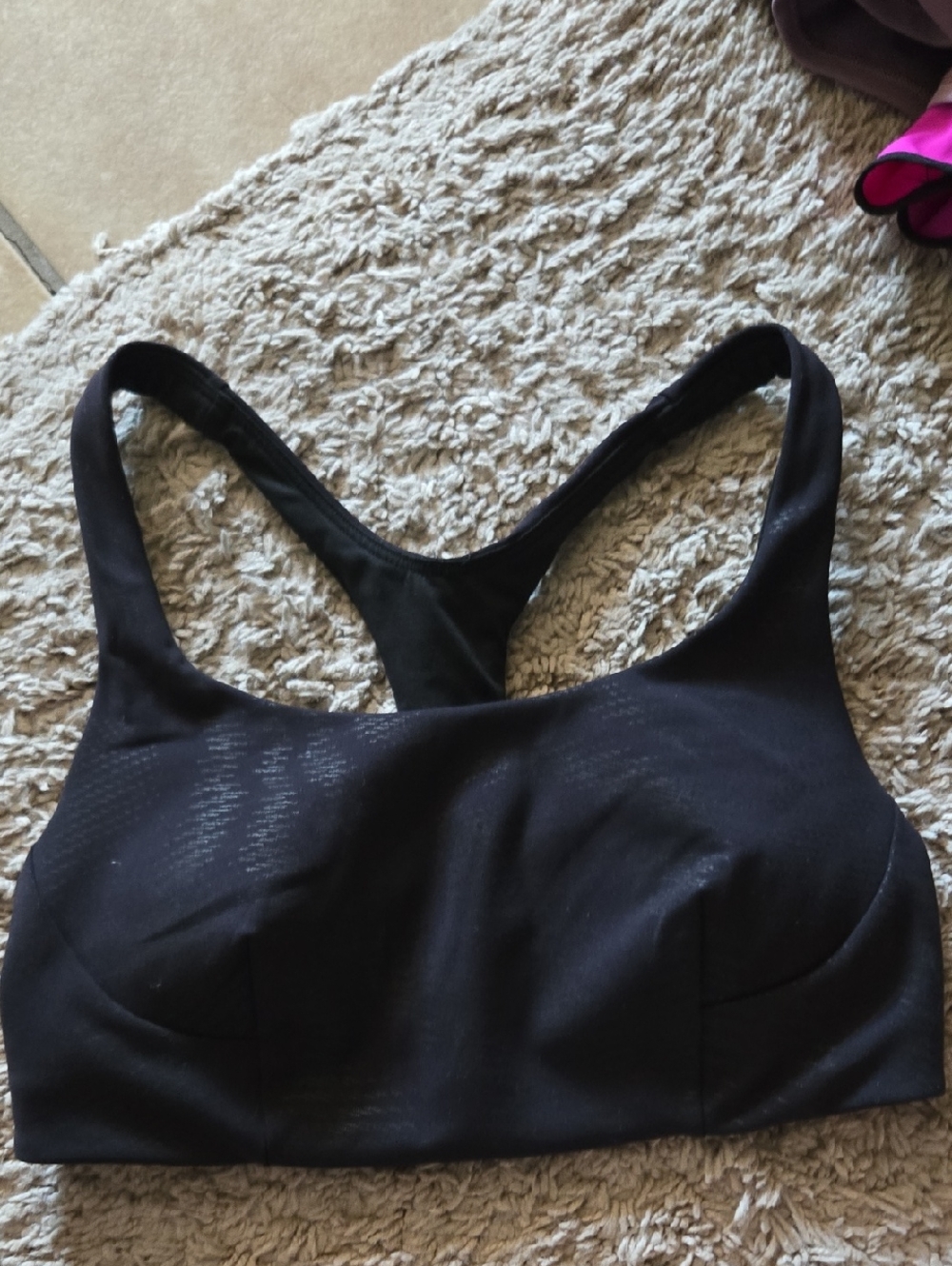 lululemon athletica Black Racerback Sports Bra